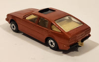 Vintage 1982 Lesney Matchbox No. 8 Rover 3500 Dark Orange Bronze Die Cast Toy Car Vehicle with Opening Sun Roof