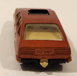 Vintage 1982 Lesney Matchbox No. 8 Rover 3500 Dark Orange Bronze Die Cast Toy Car Vehicle with Opening Sun Roof