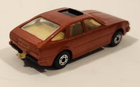 Vintage 1982 Lesney Matchbox No. 8 Rover 3500 Dark Orange Bronze Die Cast Toy Car Vehicle with Opening Sun Roof