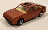 Vintage 1982 Lesney Matchbox No. 8 Rover 3500 Dark Orange Bronze Die Cast Toy Car Vehicle with Opening Sun Roof