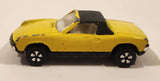 Vintage PlayArt VW Porsche 914 Yellow Die Cast Toy Car Vehicle Made in Hong Kong