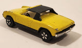 Vintage PlayArt VW Porsche 914 Yellow Die Cast Toy Car Vehicle Made in Hong Kong