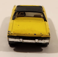 Vintage PlayArt VW Porsche 914 Yellow Die Cast Toy Car Vehicle Made in Hong Kong