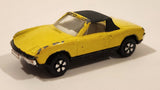 Vintage PlayArt VW Porsche 914 Yellow Die Cast Toy Car Vehicle Made in Hong Kong