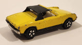 Vintage PlayArt VW Porsche 914 Yellow Die Cast Toy Car Vehicle Made in Hong Kong