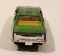 Vintage PlayArt Mazda Cosmo Green Die Cast Toy Car Vehicle with Opening Doors Made in Hong Kong