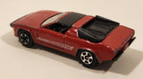 Vintage PlayArt Lamborghini Silhouette Red Die Cast Toy Car Vehicle Made in Hong Kong