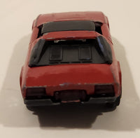 Vintage PlayArt Lamborghini Silhouette Red Die Cast Toy Car Vehicle Made in Hong Kong