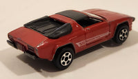 Vintage PlayArt Lamborghini Silhouette Red Die Cast Toy Car Vehicle Made in Hong Kong