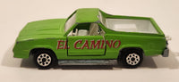 Vintage Majorette No. 296 El Camino SS Green 1/59 Scale Die Cast Toy Car Vehicle with Opening Doors