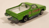 Vintage Majorette No. 296 El Camino SS Green 1/59 Scale Die Cast Toy Car Vehicle with Opening Doors