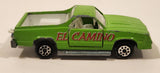 Vintage Majorette No. 296 El Camino SS Green 1/59 Scale Die Cast Toy Car Vehicle with Opening Doors