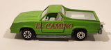 Vintage Majorette No. 296 El Camino SS Green 1/59 Scale Die Cast Toy Car Vehicle with Opening Doors