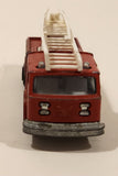 Vintage Majorette No. 207 Pompier Fire Ladder Truck Red 1/100 Scale Die Cast Toy Car Vehicle