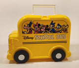 Disney School Bus Shaped Yellow Plastic Lunch Box