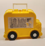 Disney School Bus Shaped Yellow Plastic Lunch Box