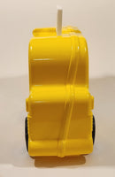 Disney School Bus Shaped Yellow Plastic Lunch Box