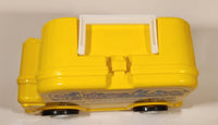 Disney School Bus Shaped Yellow Plastic Lunch Box