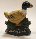 Duck Hand Painted Small 3 3/4" Cast Iron Door Stop