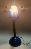 Jet Airplane Blue Ceramic Gooseneck Table Lamp