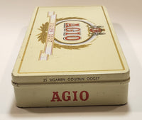 Vintage Agio Gouden Oogst Dutch Cigars Tin Metal Container