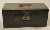 Vintage Union Utility Tool Chest Co Dark Green Metal Toolbox&nbsp;