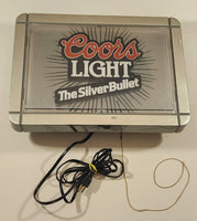 Rare 1990 Coors Light The Silver Bullet Animated Light Up Starburst Back Bar Sign