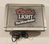 Rare 1990 Coors Light The Silver Bullet Animated Light Up Starburst Back Bar Sign