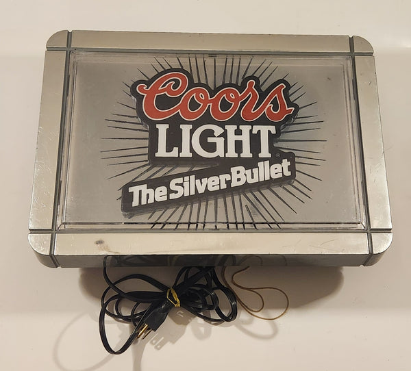 Rare Coors Light The Silver Bullet Animated Light Up Bar Sign