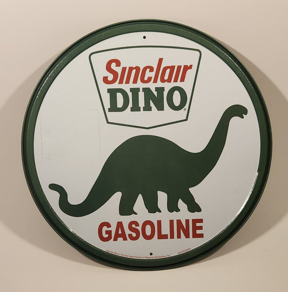 Sinclair Dino Gasoline 11 1/2" Metal Sign