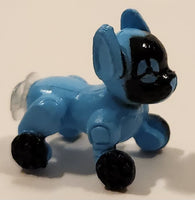 Zuru WowWee Chippies Blue Robotic Dog 7/8" Tiny Miniature Plastic Toy