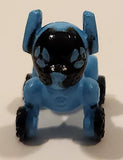 Zuru WowWee Chippies Blue Robotic Dog 7/8" Tiny Miniature Plastic Toy