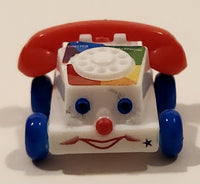 World's Smallest Fisher Price Telephone 3/4" Tiny Miniature Plastic Toy