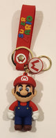 Nintendo Super Mario Mario 2 3/4" Rubber Key Chain Ring Clip