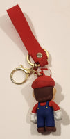 Nintendo Super Mario Mario 2 3/4" Rubber Key Chain Ring Clip