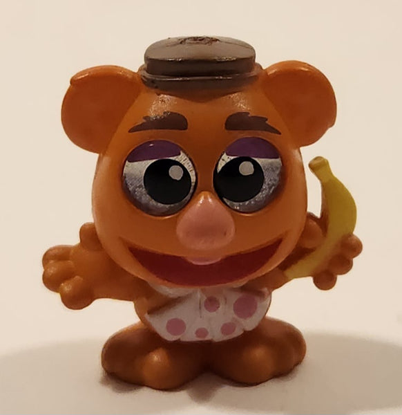 Disney JP Muppet Babies Fozzie Bear with Banana 1 1/4" Toy Figure