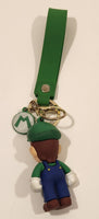 Nintendo Super Mario Luigi 3" Rubber Key Chain Ring Clip