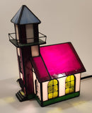 Church Chapel Building Shaped Stained Glass Lamp