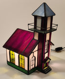 Church Chapel Building Shaped Stained Glass Lamp