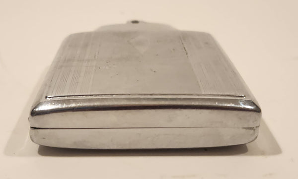monogram cigarette case Vintage Sterling Silver Cigarette Case with