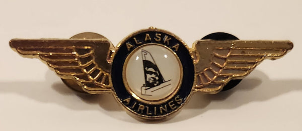 Alaska Airlines Pilots Wings Enamel Metal Lapel Pin