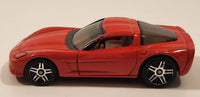 2004 Hot Wheels First Editions Corvette C6 Enamel Bright Red Die Cast Toy Car Vehicle