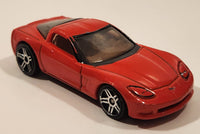 2004 Hot Wheels First Editions Corvette C6 Enamel Bright Red Die Cast Toy Car Vehicle