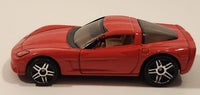 2004 Hot Wheels First Editions Corvette C6 Enamel Bright Red Die Cast Toy Car Vehicle