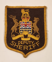 Vintage British Columbia Deputy Sheriff 2 3/4" x 3 1/4" Fabric Patch Badge