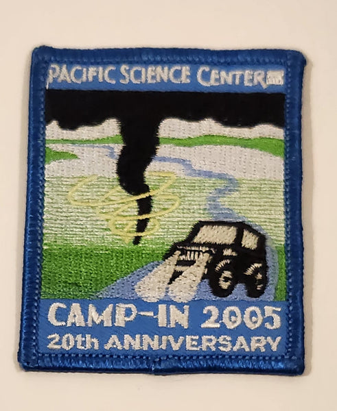 Pacific Science Center Camp in 2005 20th Anniversary 2 1/2" x 3" Fabric Patch Badge