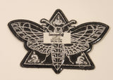 LoungeFly Death Head Moth 3" x 4 1/2" Fabric Patch Badge