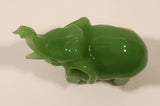 Jade Elephant 3 1/4" Hand Carved Figurine