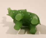 Jade Elephant 3 1/4" Hand Carved Figurine