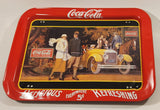 1987 Coca Cola "Touring Car" Folding Metal Lunch TV Tray